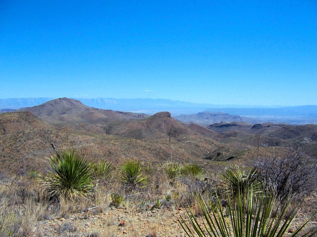 A scenic view of Elephant Tusk mountain in Big Bend National Park.